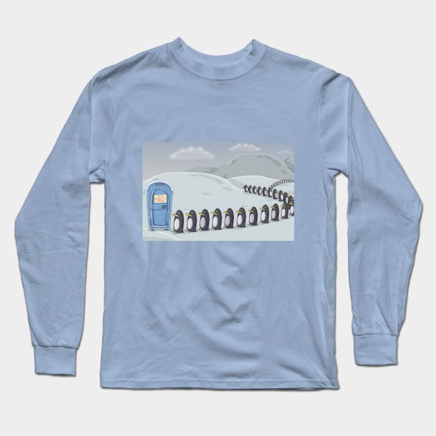 The only Washroom on the South Pole. Long Sleeve T-Shirt by macccc8